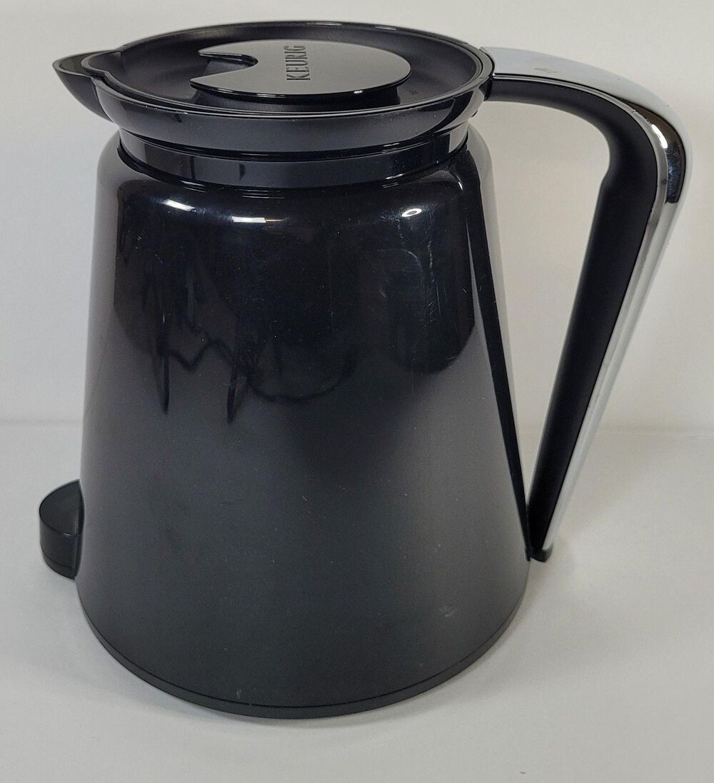 Keurig Black Plastic Coffee Pot Carafe For Keurig Pod Machine Replacement Lid